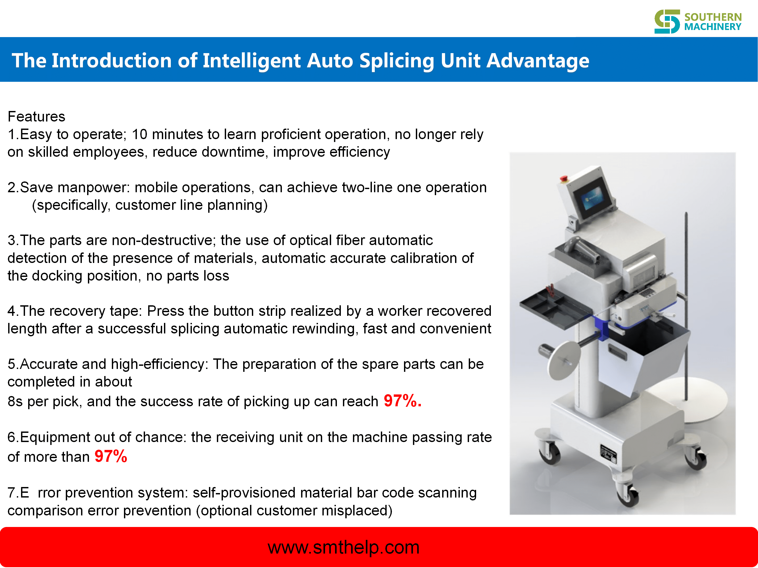 SMT AUTOMATIC SPLICING MACHINE(MES)