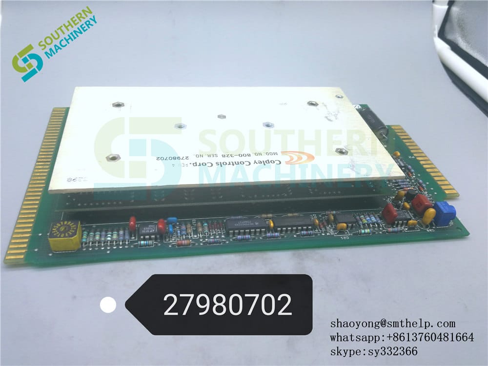 P/N 27980702 Servo Amplifier Board 800-150 Universal Instruments AI Spare Parts.