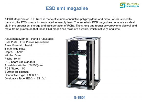 SMT PCB ESD Magazine Rack   G6601  355×320×563 - 图片 3