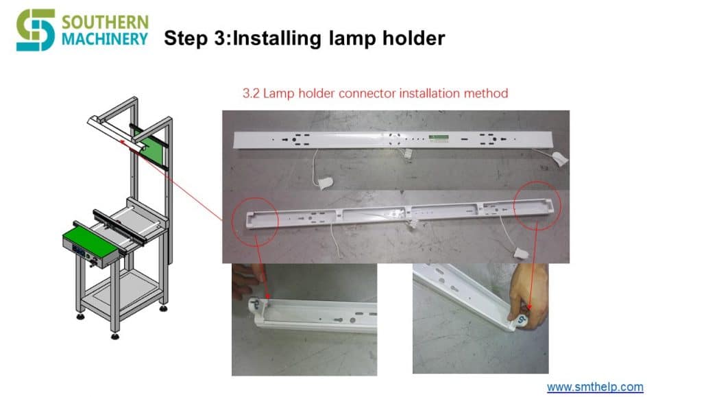 Conveyor Lighting Stand Installation 
