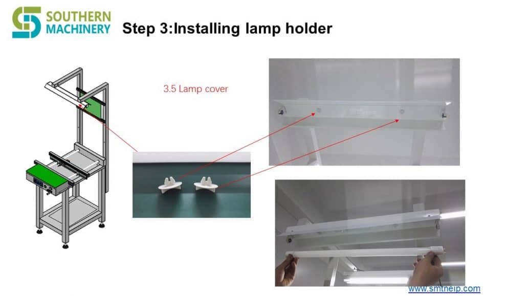Conveyor Lighting Stand Installation 