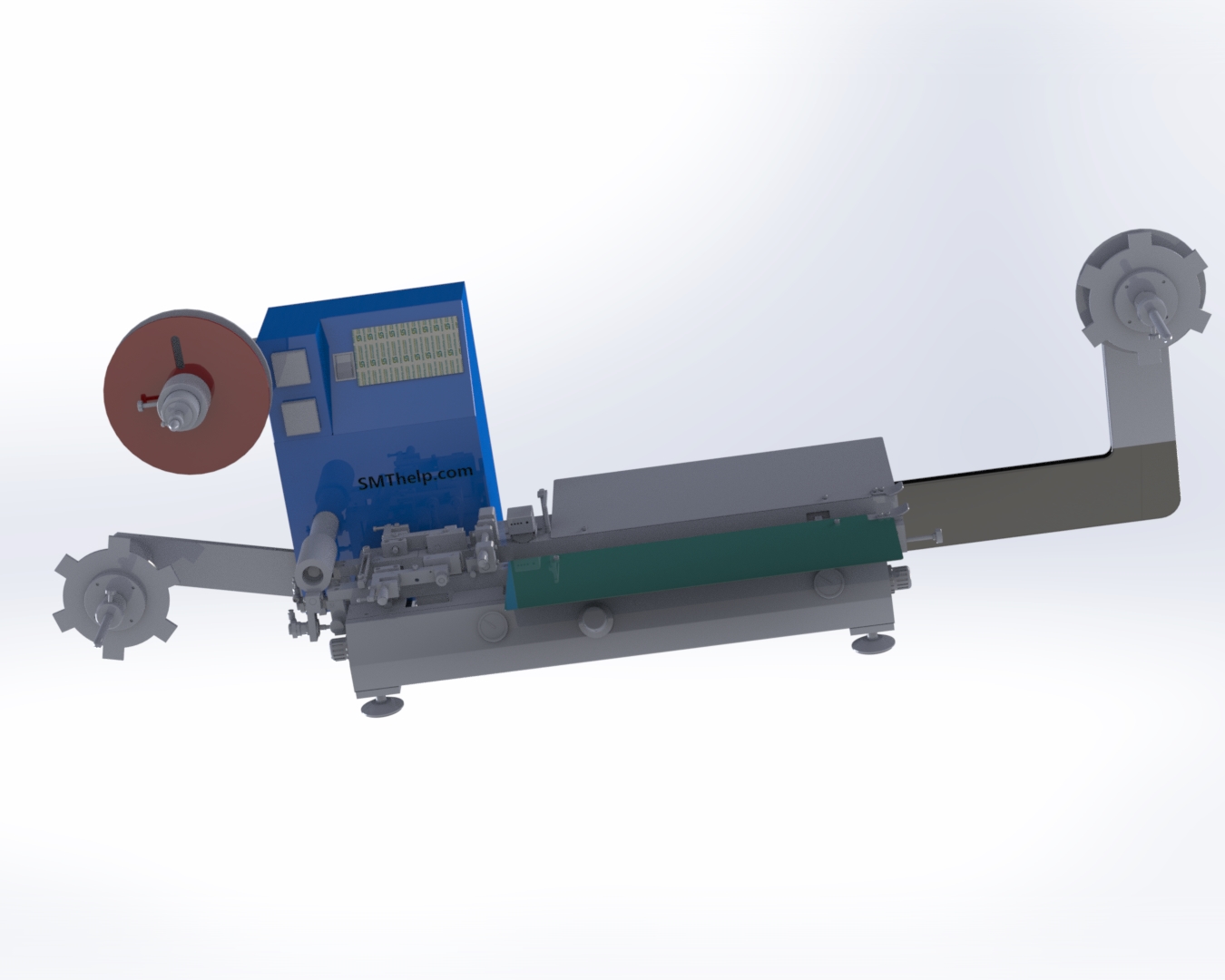 SJL80A Semi Auto SMD Reel Taping Machine with Touch Screen