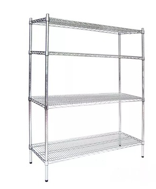Muti- layer ESD Cart Shelf carbon steel wire shelf for storage electronics - 图片 3