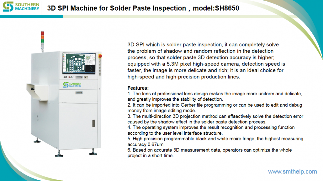 3D SPI Machine for Solder Paste Inspection,model:SH8650 3D SPI Machine for Solder Paste Inspection,model:SH8650